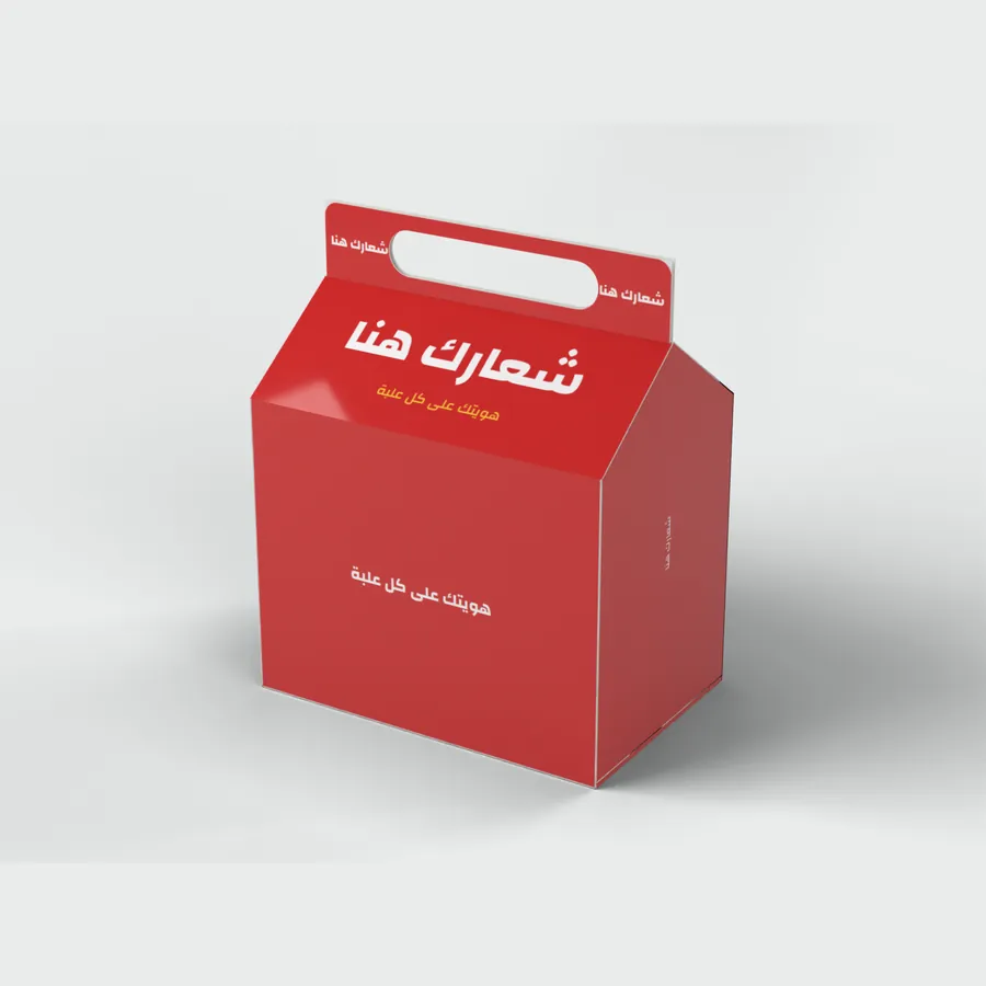 بوكس وجبة أطفال بمقبض 15×10×12